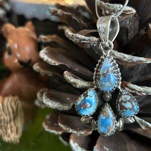 925 Stunning Golden Hills Turquoise necklace